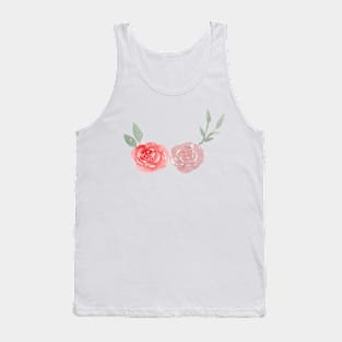 Floral watercolor Tank Top